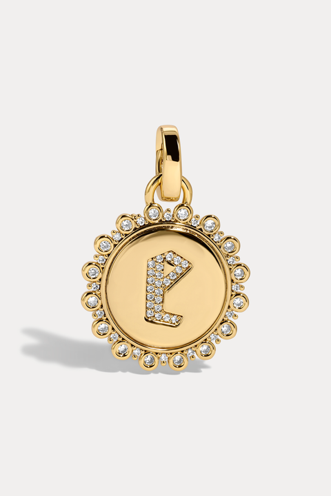 Gothic Initial Pendant