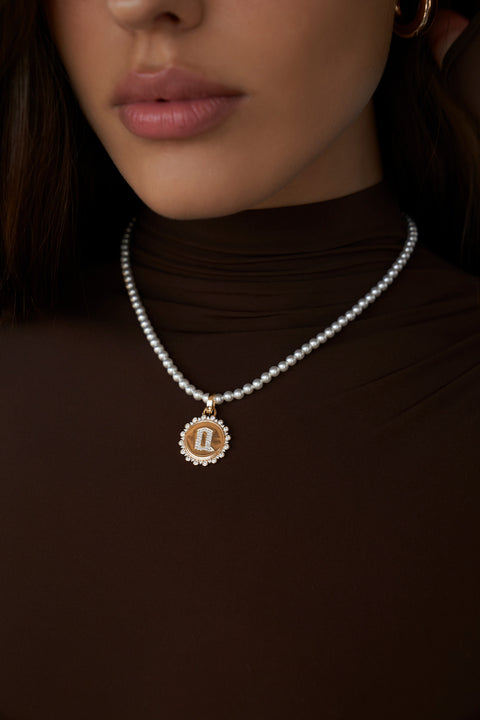 Gothic Initial Pendant