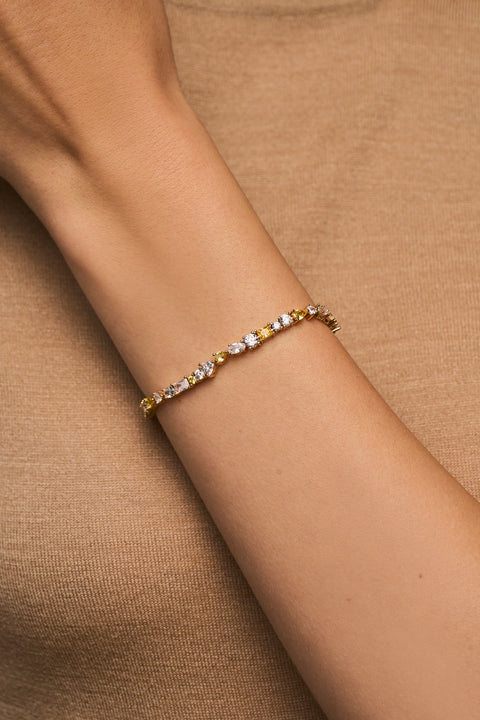 Yellow Sapphire Mavis Tennis Bracelet