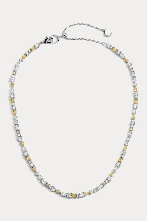 Yellow Sapphire Mavis Tennis Necklace