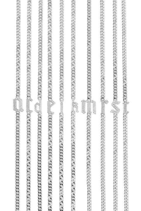 Gothic Initial Bracelet