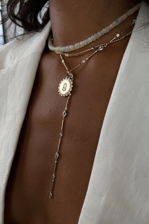 Gothic Initial Pendant