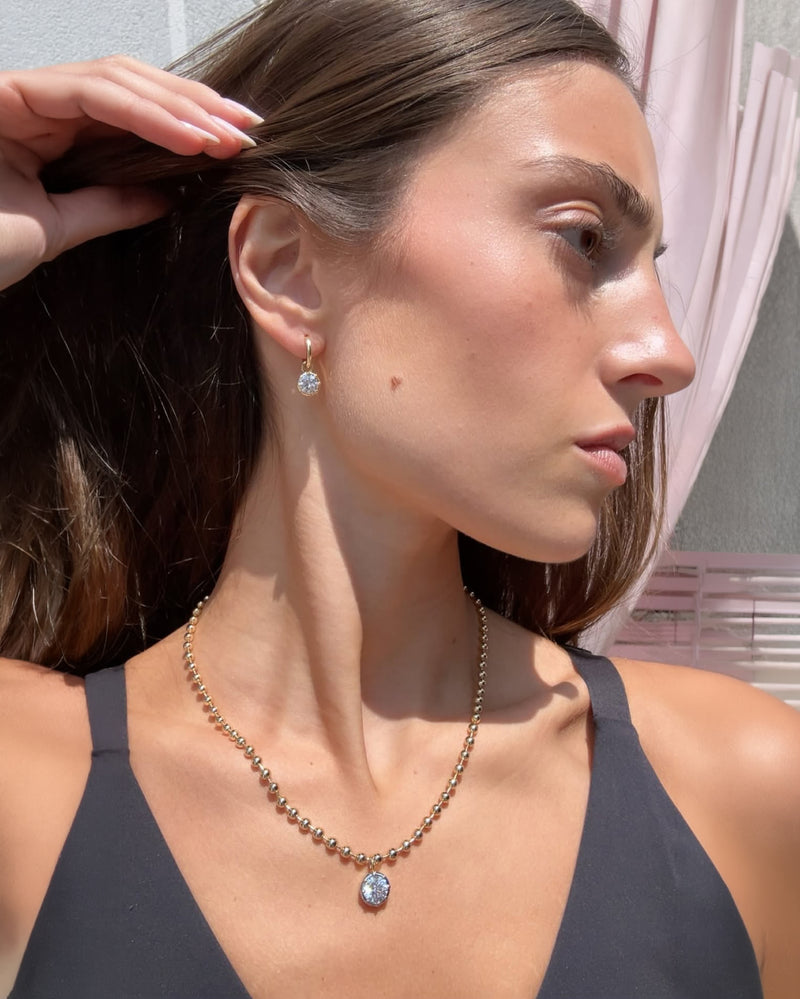 Cleo Huggies | Cleo Necklace @millojewelry