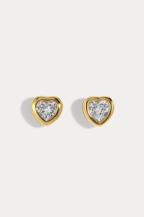 Birdie Heart Studs