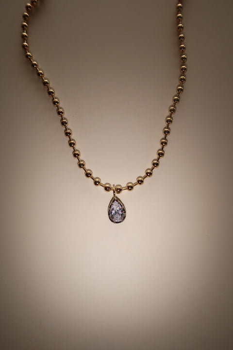 Pear Cleo Ball Chain