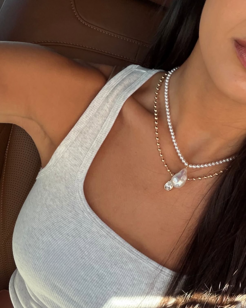 Hailey Baroque Neckalce | Cleo Pear @mananamariee
