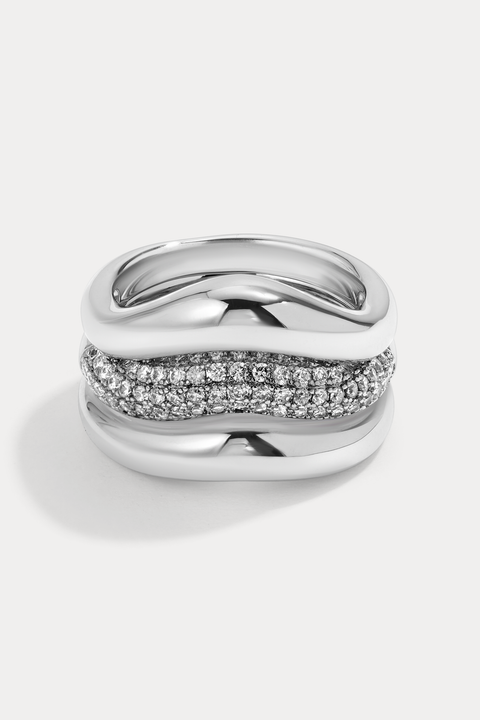 Armadillo Ring Set Silver 8
