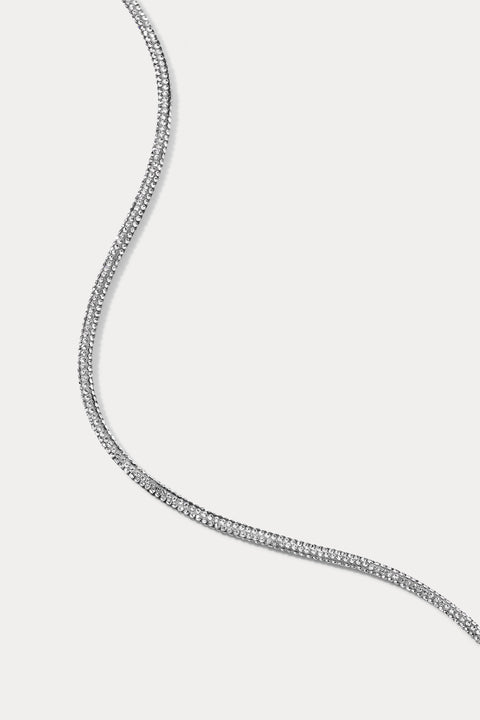 Silver Raya Wrap Necklace