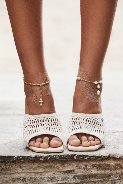 Gala Rosary Anklet