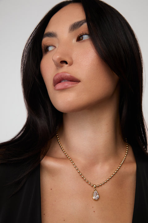 Large Cleo Pear Necklace