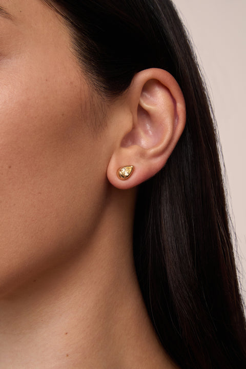 Small Yellow Sapphire Imara Studs