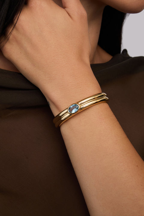Aqua Romy Fluted Cuff