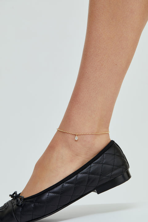 Mini Cleo Pear Anklet