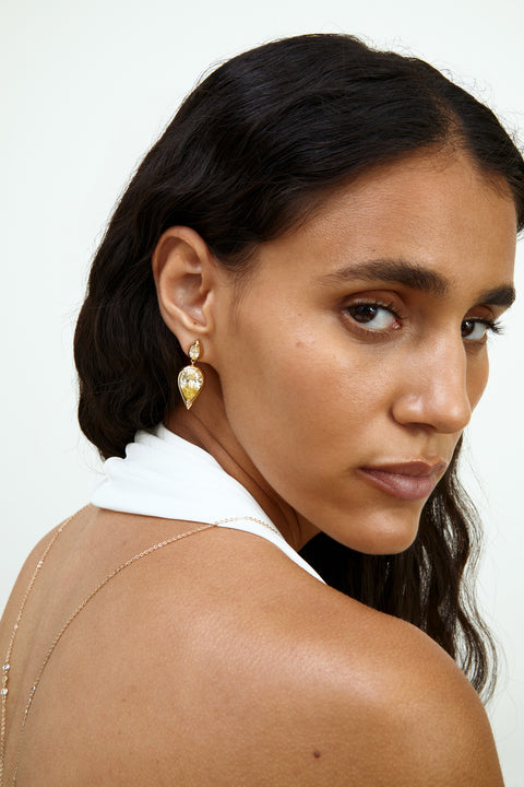 Small Yellow Sapphire Imara Earrings