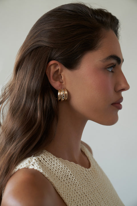 White CZ Elsa Earrings