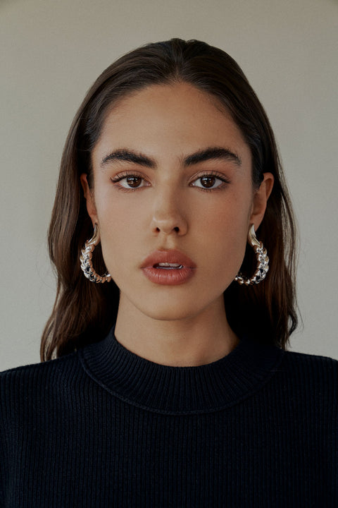 Large Frida Braided Hoops