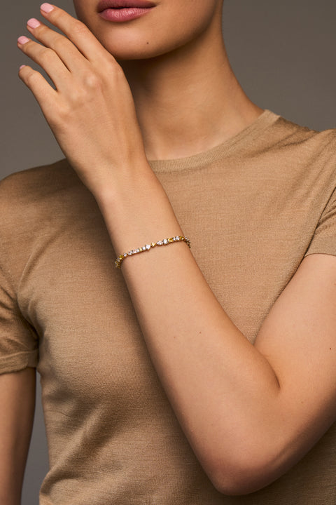 Yellow Sapphire Mavis Tennis Bracelet