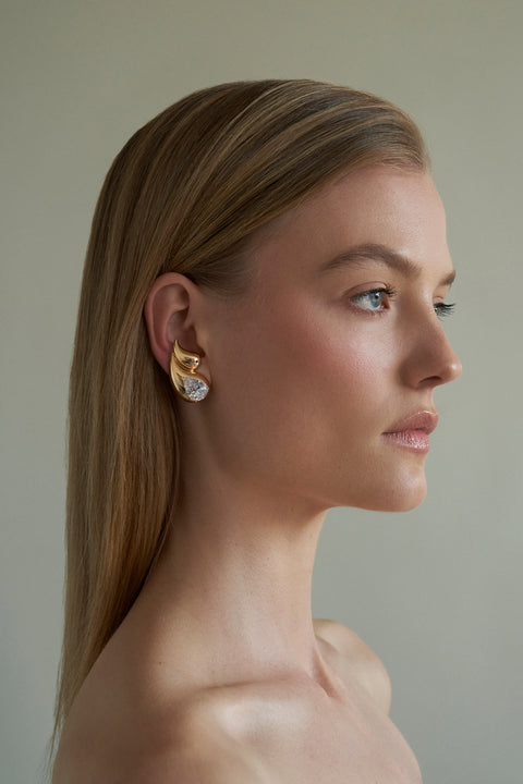 White Cz Sade Earrings