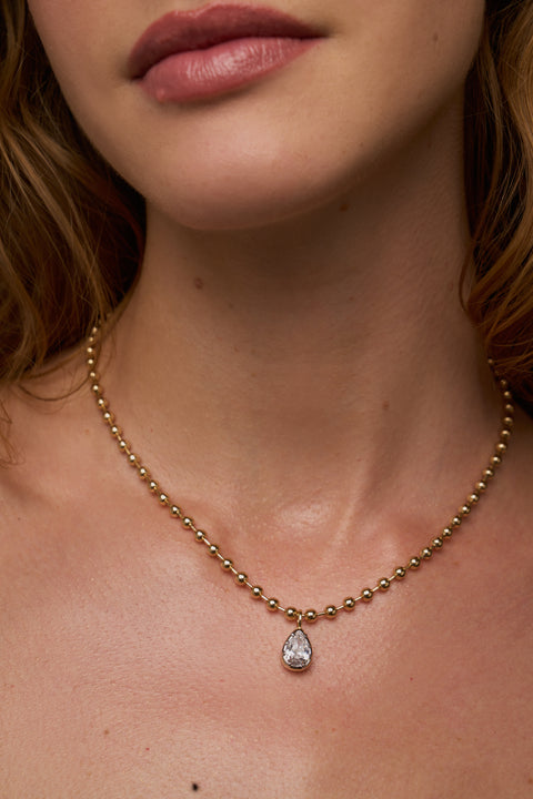 Cleo Pear Necklace