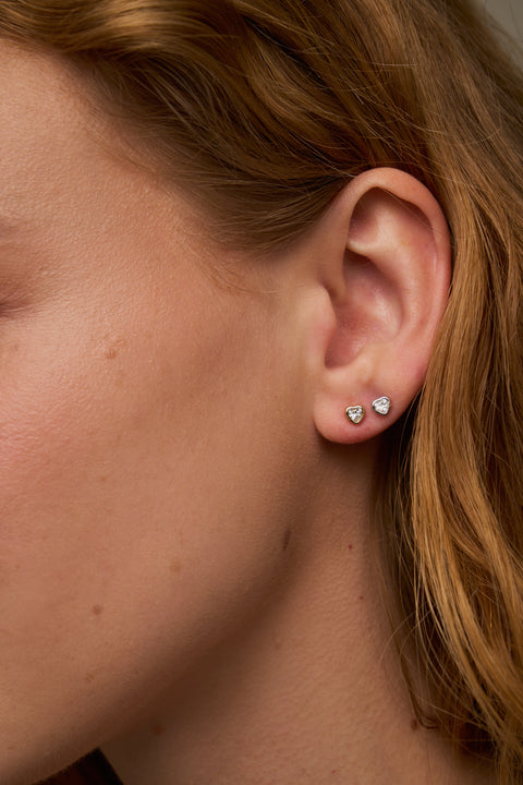 Birdie Heart Studs