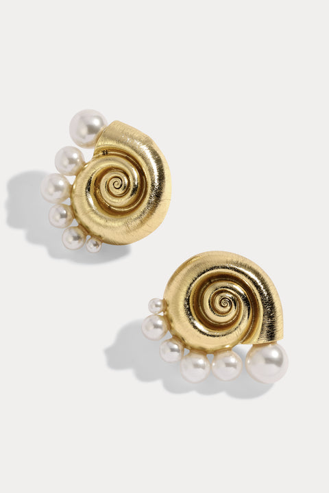 Mini La Mer Pearl Earrings