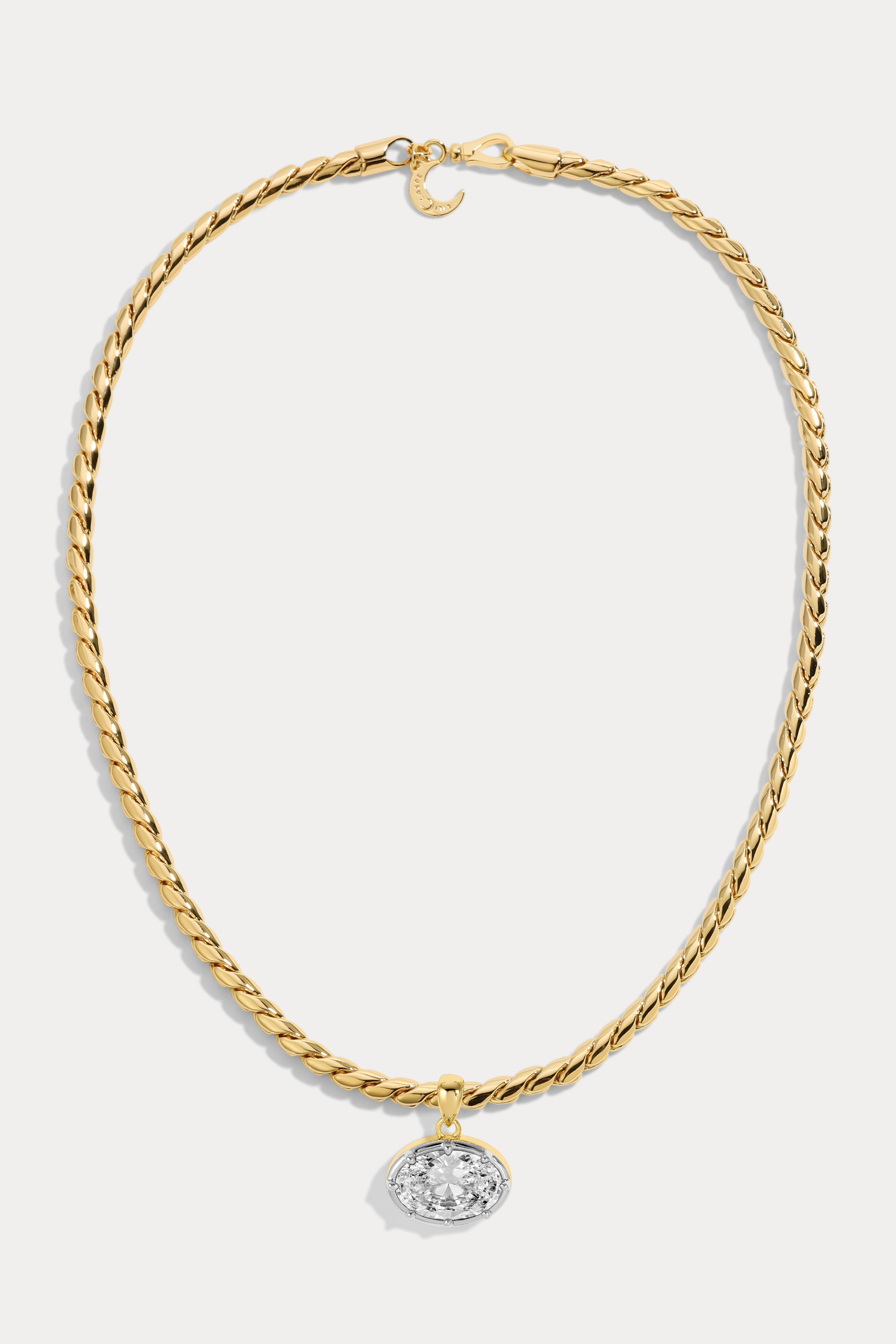 Medium Bruna Oval Necklace – Lili Claspe