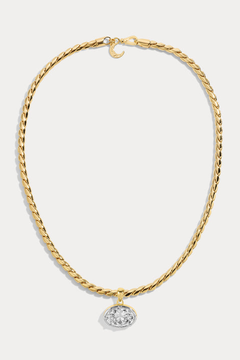 Medium Bruna Oval Necklace