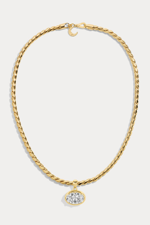 Medium Bruna Oval Necklace