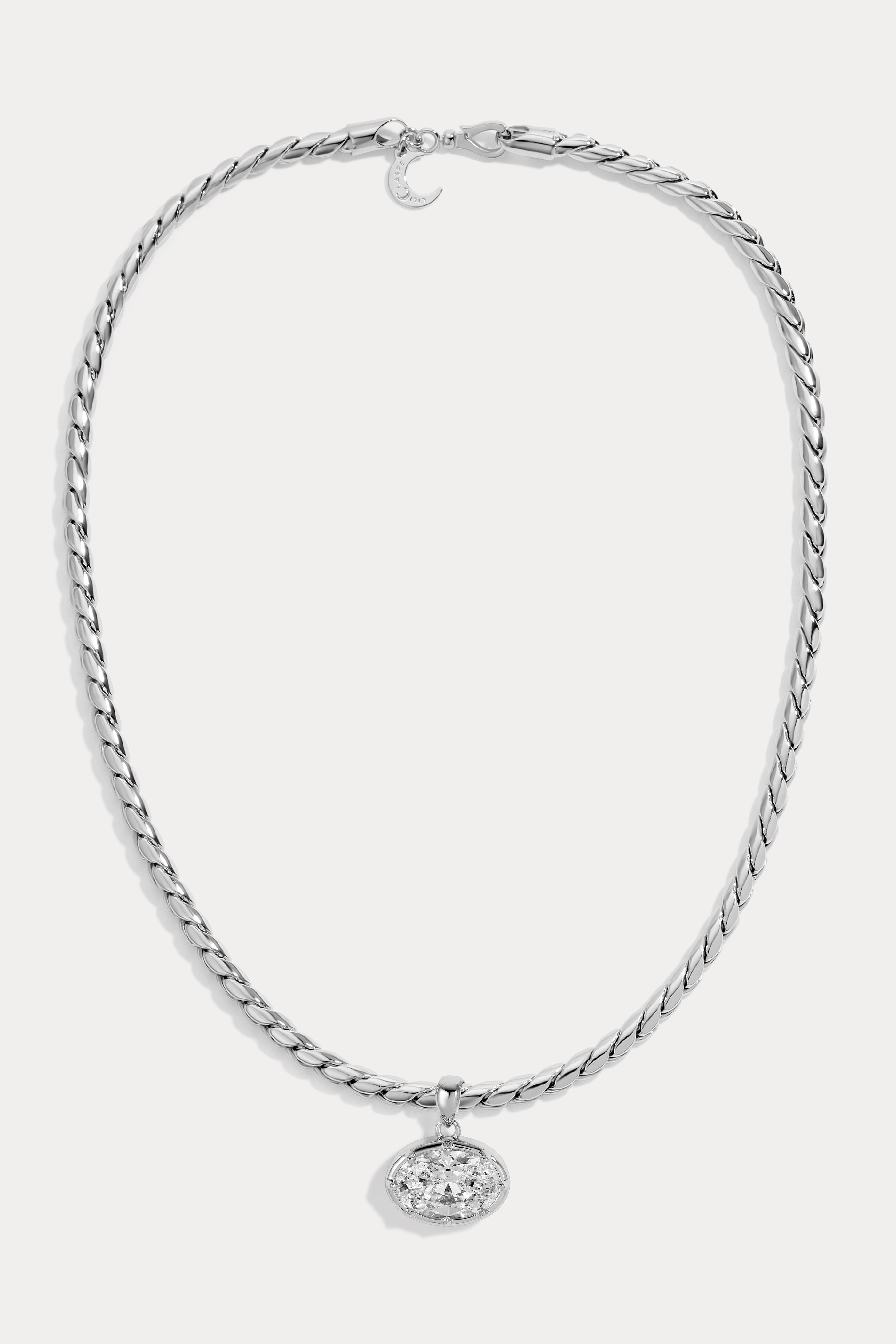 Medium Bruna Oval Necklace – Lili Claspe