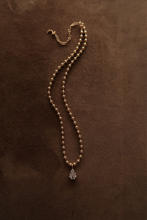 Pear Cleo Ball Chain