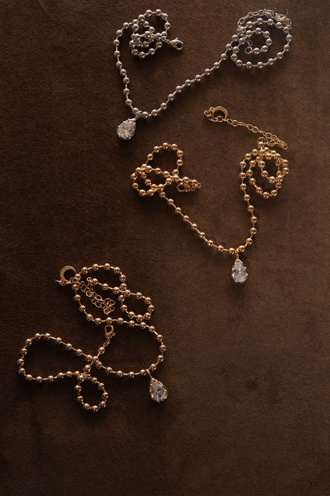 Pear Cleo Ball Chain