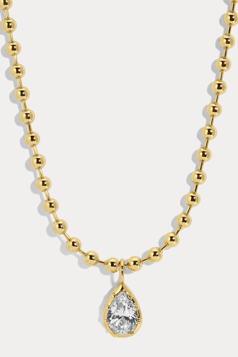 Pear Cleo Ball Chain
