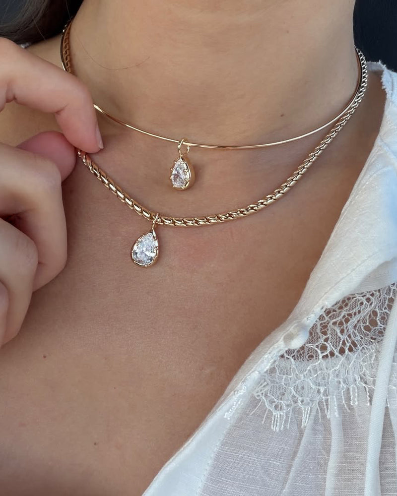 Remi Pear Collar | Bruna Pear Necklace @celesteleva