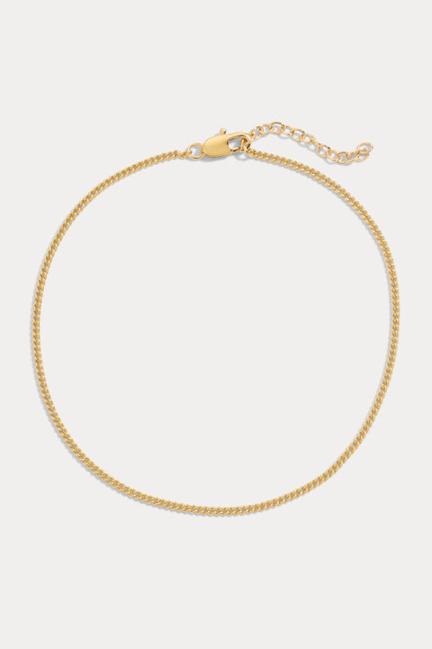 Tiny Curb Link Anklet