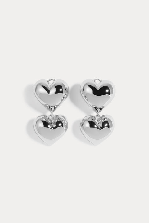 Small Bubble Heart Earrings