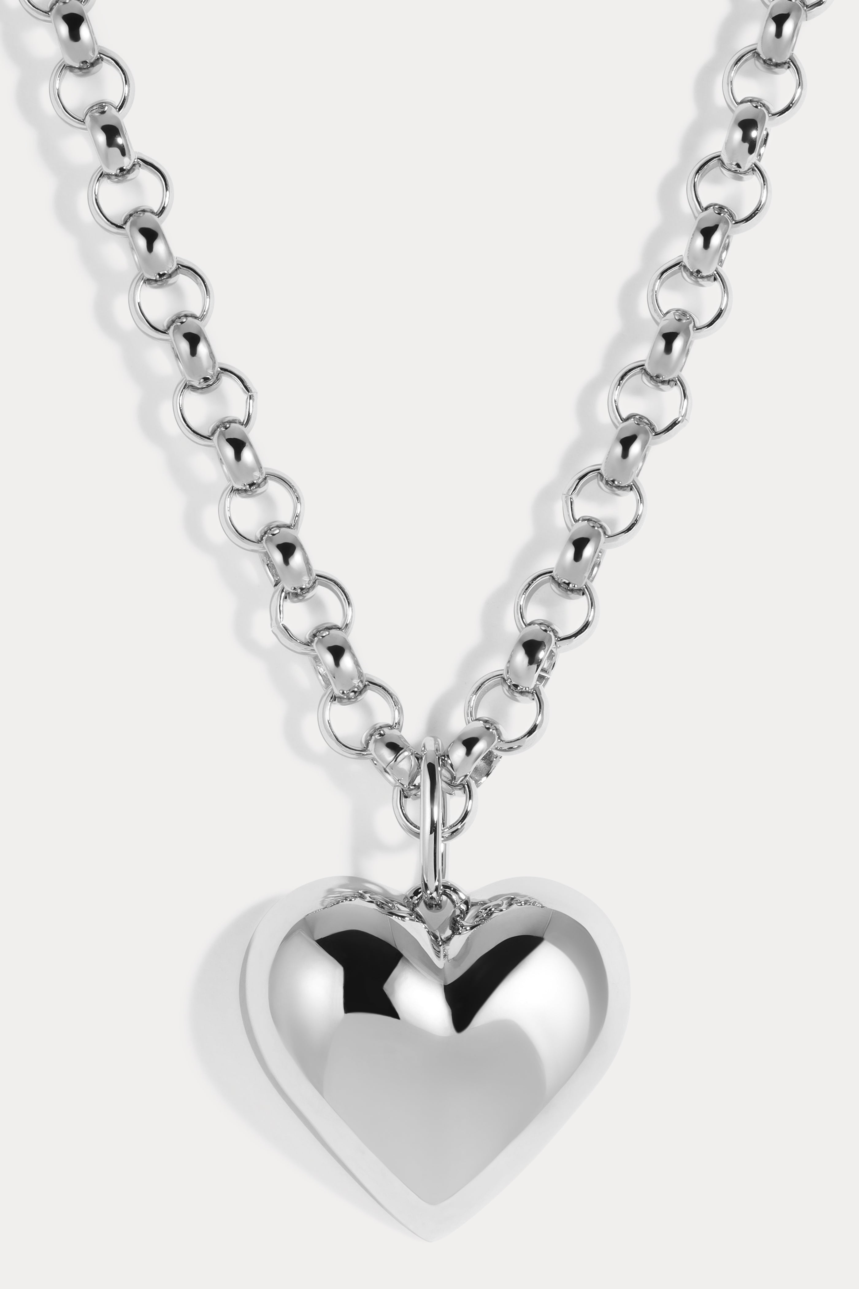 GiTAGGED® Bidriware Silver Inlay Heart Pendant