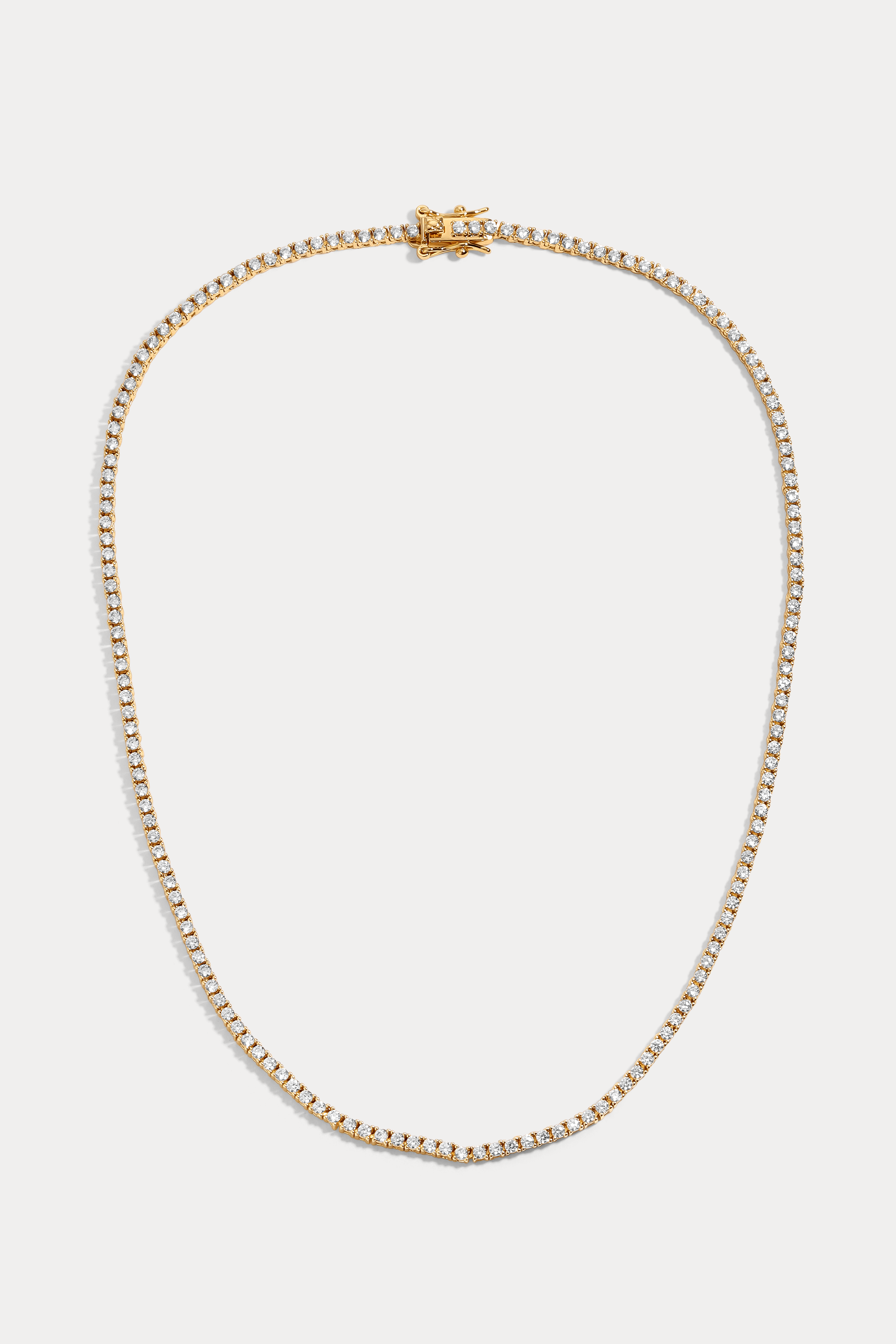 Mini Amina Tennis Necklace – Lili Claspe Mini Amina Tennis Necklace – Lili Claspe