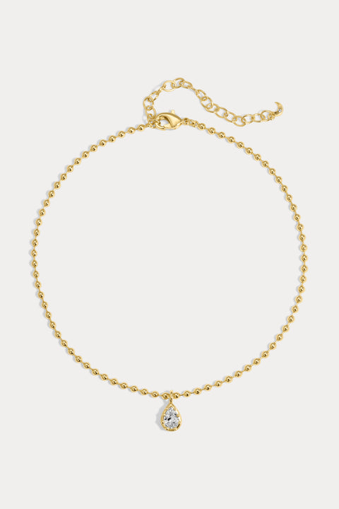 Mini Cleo Pear Anklet