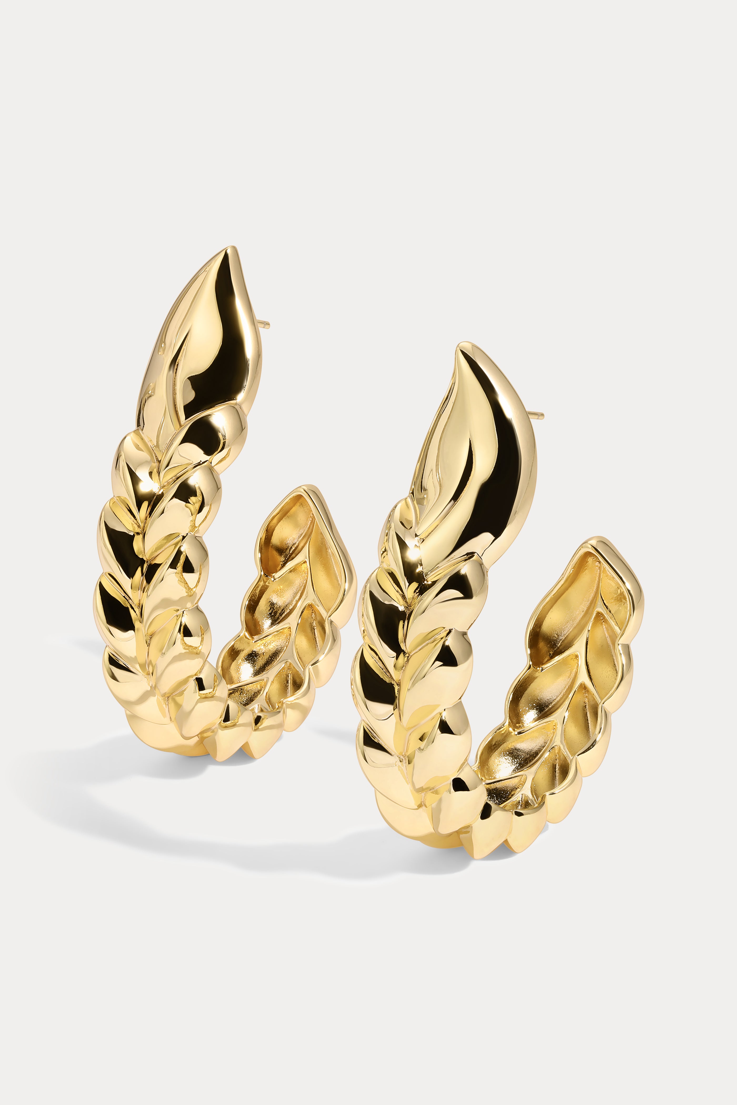 14kt gold-plated hoop earrings