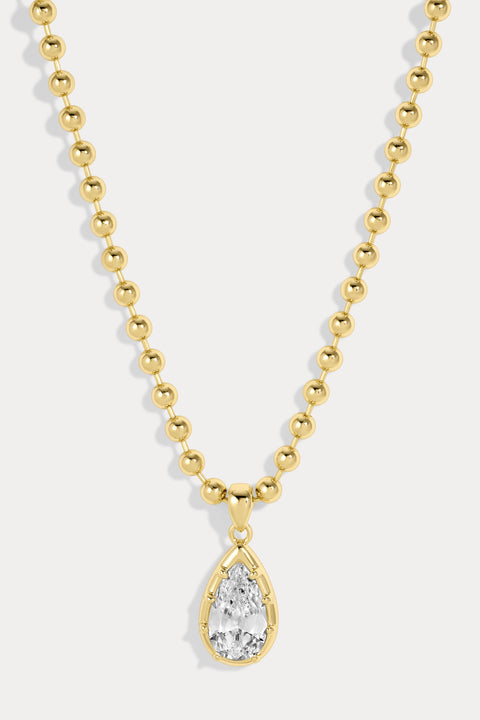 Large Cleo Pear Necklace