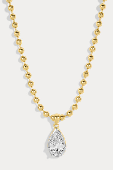 Large Cleo Pear Necklace