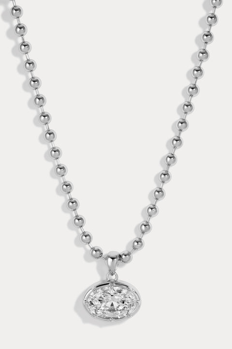 Large Cleo Oval Necklace