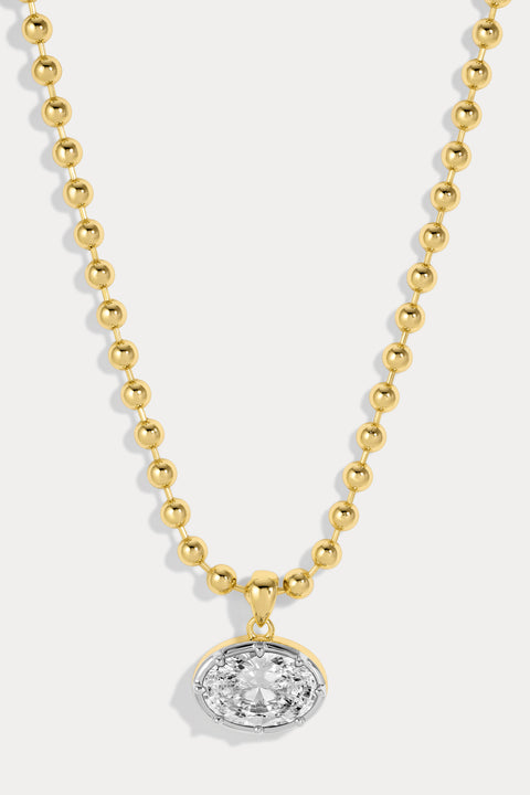 Large Cleo Oval Necklace