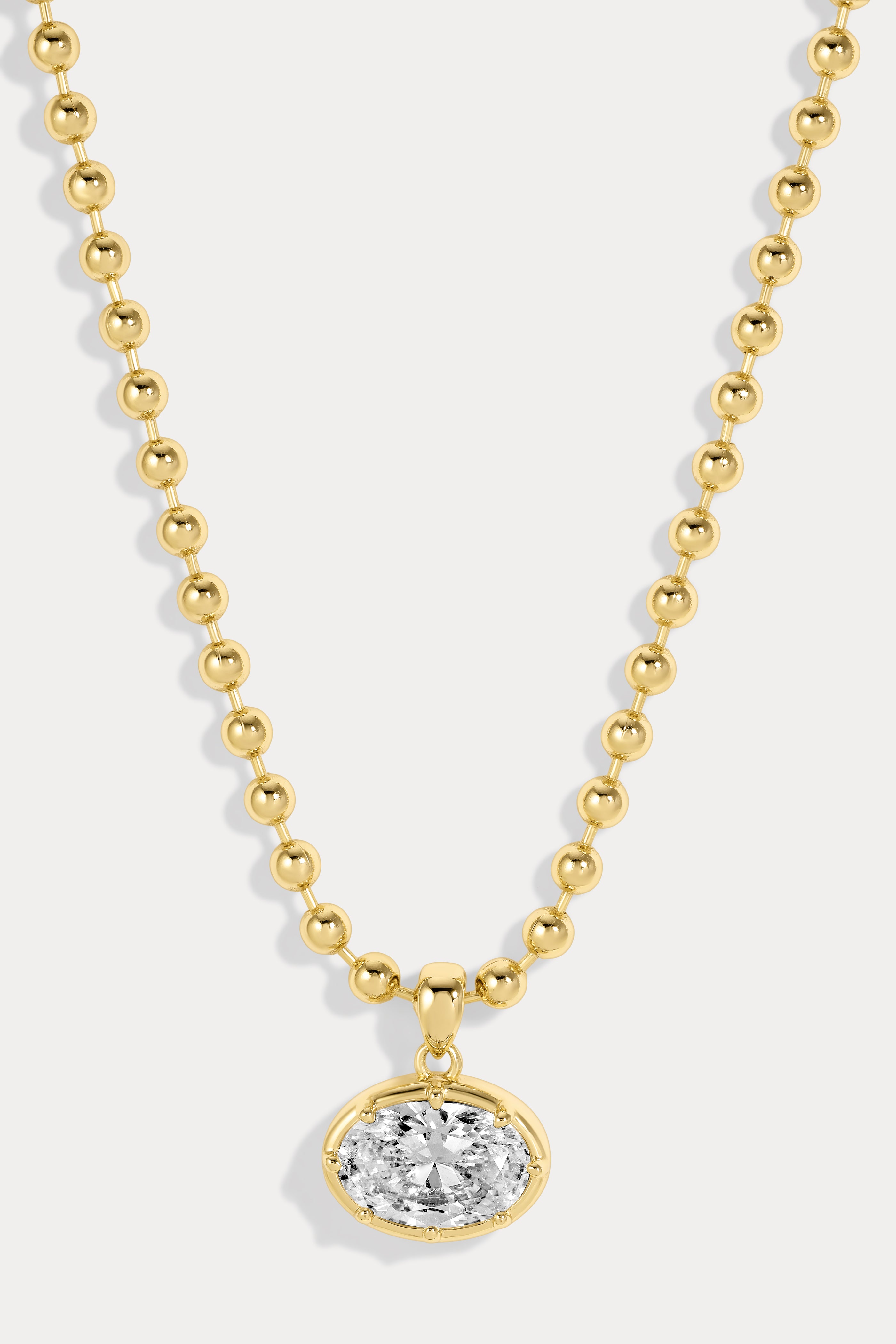 Large Cleo Oval Necklace