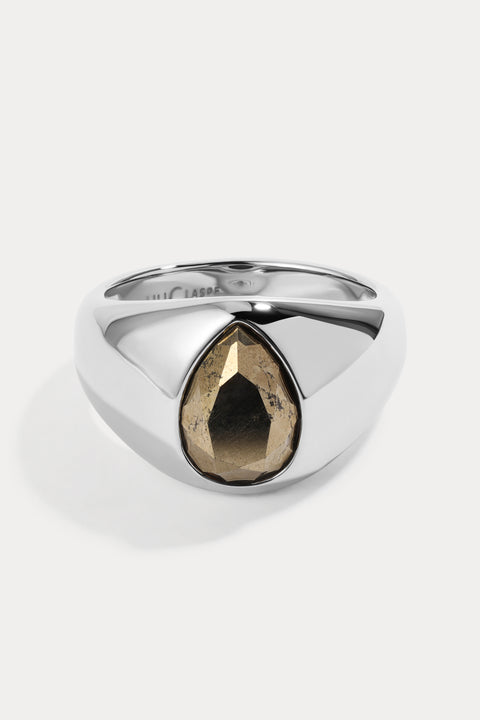 Pyrite Elene Pear Signet