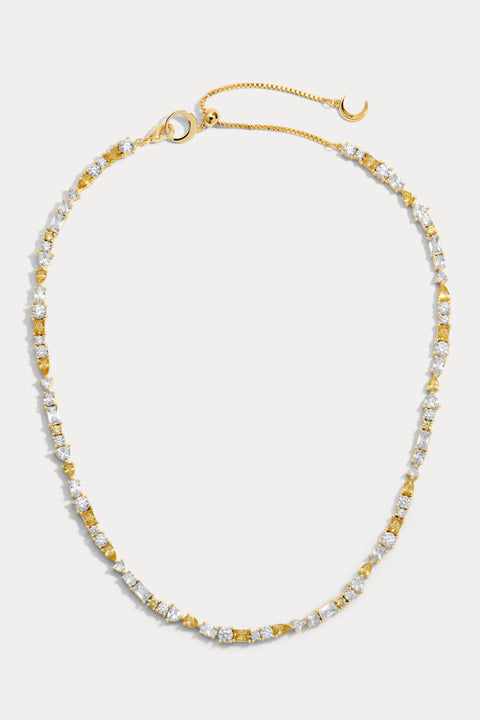 Yellow Sapphire Mavis Tennis Necklace