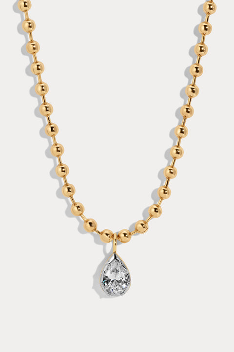 Pear Cleo Ball Chain