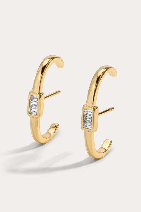 Baguette Stud Earrings