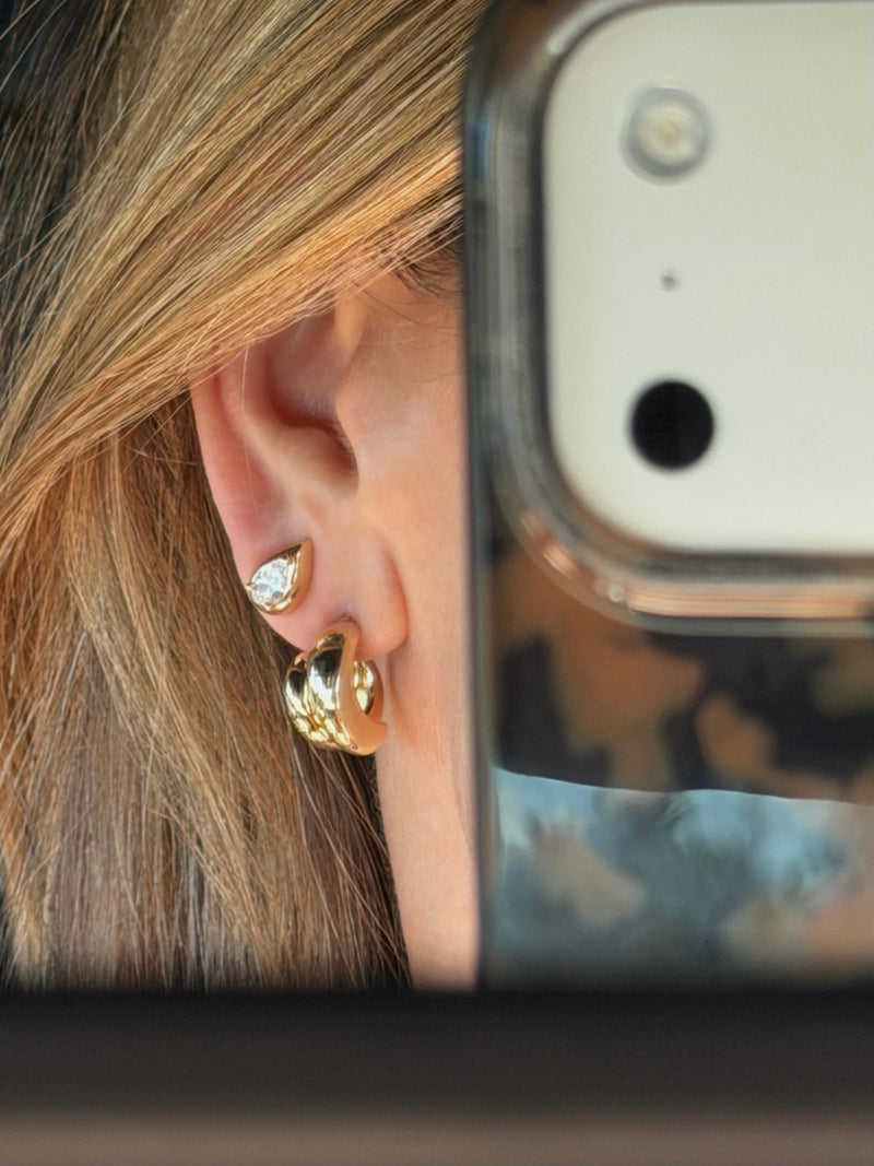 Small Imara Studs | Small Manon Earrings @nicholeciotti