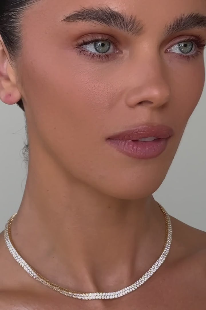 Rosaline Tennis Necklace – Lili Claspe